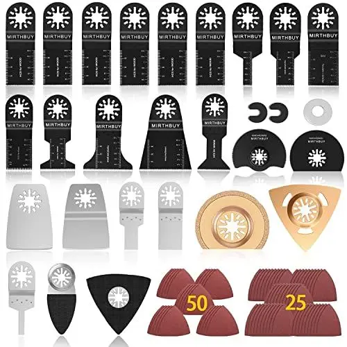 Produktbild: 100 stk Sägeblatt Oszillierendes Zubehör Set Multifunktionswerkzeug Zubehör Set für Fein Multimaster Multitool Dremel Makita Einhell