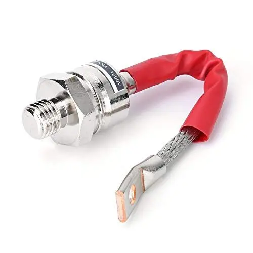 Produktbild: 100A 1600V Gleichrichterdiode, Siliziumdiode mit 16mm Gewindebolzen für Netzteile (20cm Lang)