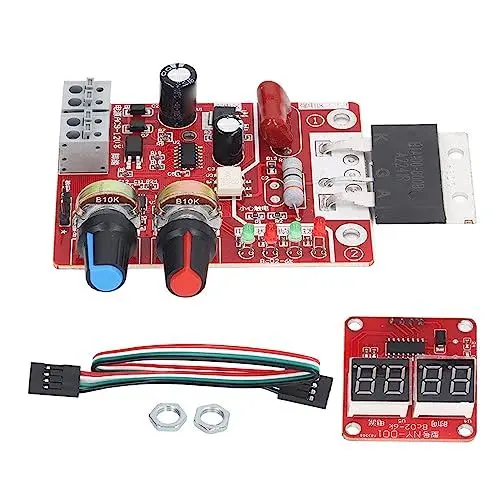Produktbild: 100A Punktschweißgerät-Platine, Punktschweißsteuerung, Zeitstromsteuerung, STM8-Mikrocontroller, Digitale Punktschweiß-Steuerplatine für Heimwerker