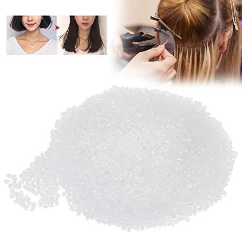 Produktbild: 100g Haarverlängerung Granulat, Glue Bead, Transparentes Haarverlängerung Zubehör, für Haarverlängerungen, Hot Fusion Extension Kleberwulst Zubehör für Das Rebonden
