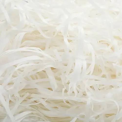 Produktbild: 100g Weiß Bast Krepppapier Papierhandtücher zum Füllen von Geschenkkörben Füllmaterial Geschenk Papierschnitzel Füllen Geschenkboxen Korbfüllungen Geschenkverpackung Dekoration