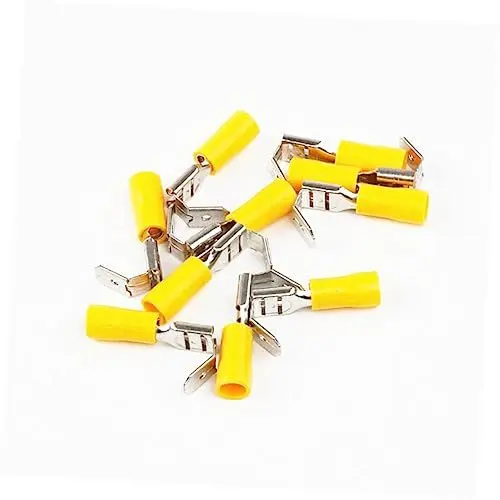 Produktbild: Veemoon Einfach Crimpen Terminal Blöcke 100pcs Anschlüsse 10-22awg Rot Gelb