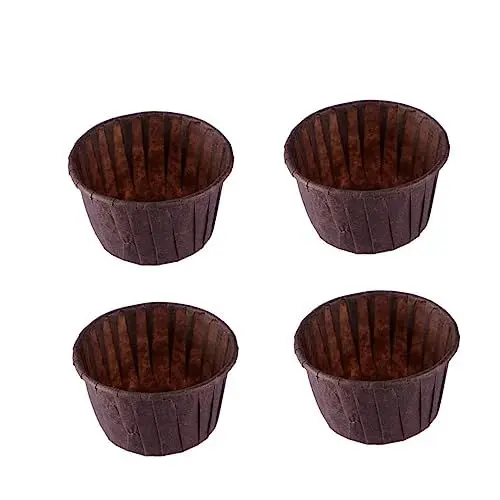 Produktbild: MAGICLULU 100stücke Muffin-papierformen Backfeste Cupcake-liner Ölbeständige Backzubehör Für Muffins Schokoladenfarbe Für Kuchen Desserts Und Mehr