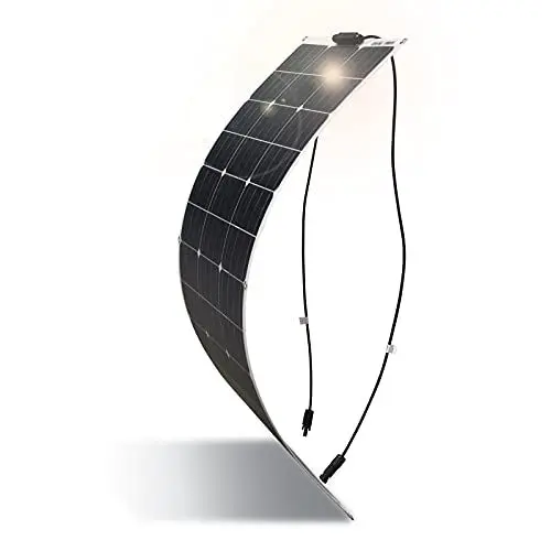 Produktbild: 100Watt Flexible Solar Panel Tragbare 18V Monokristallines Solarmodul hocheffiziente Solarpanels sind geeignet ​für 12V Batterie,utdoor Ladegerät,Wohnmobil-Camping, Yacht-Boot, Outdoor-Abenteuer