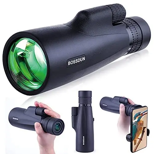 Produktbild: 10-30x50 Monokular Teleskop für Erwachsene, Wasserdichtes HD Monokular Zielfernrohr mit Smartphone zur Vogelbeobachtung Sightseeing Wandern Jagd Camping
