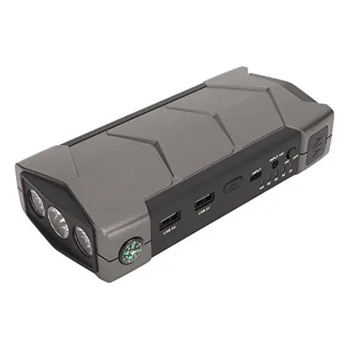 Produktbild: 10800-mAh-Autostarter, 800-A-Spitzen-Starthilfe, Tragbar mit LED-Licht-Notstrombank, Notstromversorgung für 7,2-l-Benzin- und 5,5-l-Motoren