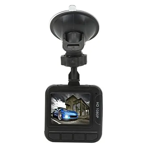 Produktbild: 1080P HD-Fahrrekorder mit 1,6-Zoll-Farbdisplay, Loop-Aufnahmefunktion, Ideale Dashcam das Auto, Erweitert mit Sprachvideo, Gefälschte Autokamera