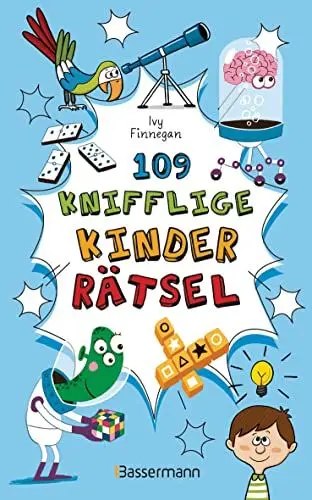 Produktbild: 109 knifflige Kinderrätsel. Ab 8 Jahren: Logik- und Denkrätsel, Labyrinthe, Bilder- und Zahlenrätsel u.v.m.