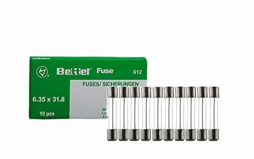 Produktbild: 10er Päckchen Sicherungen 10A träge 6,3x32mm