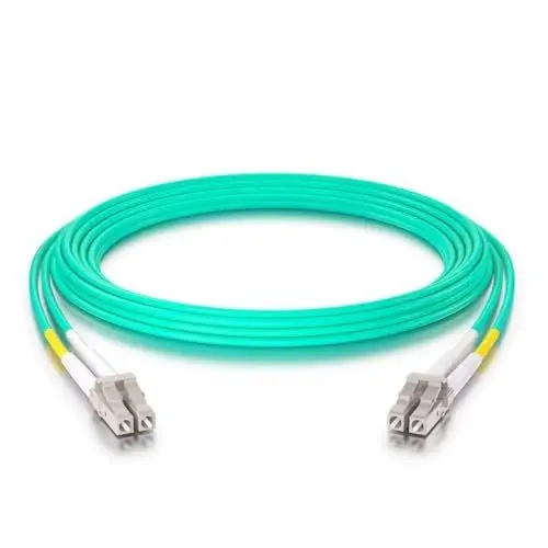 Produktbild: 10Gtek (4 Stück) LC zu LC OM3 Multimode Duplex 2-meter, LWL Glasfaser Patchkabel Fibre Optic Patch Cable 50/125μm LSZH für MMF SFP SFP+ Transceiver, Aque