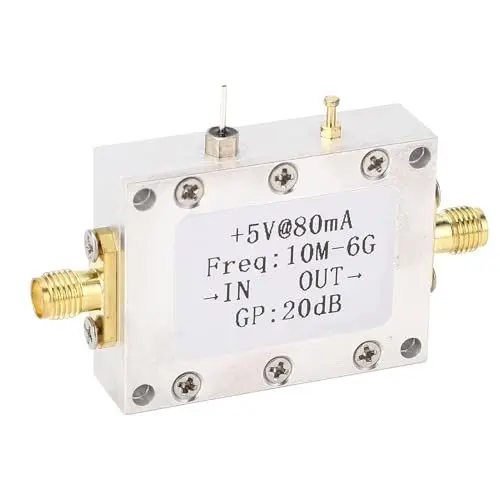 Produktbild: 10M-6GHz-Verstärker mit Hoher Ebenheit, NF 4-5dB GP SMA Rauscharmer Verstärker 5V bei 80mA