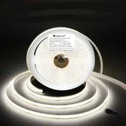 Produktbild: 10m/Rolle DC24V COB LED Streifen 4000K Natürliches Weiß,Dimmbar Flexibel Hohe Dichte Gleichmäßiges Licht,7680Lumen Cob LED Strip Light für Zusätzliche Beleuchtung(Ohne 24V Netzteil und Controller)