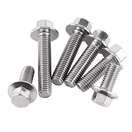 Produktbild: 10pcs Schraube Großhandel, Innensechskant-Flanschschrauben, M8 Edelstahl Ss304 Sechskant Flansch Schrauben Zylinderkopf Unterlegscheibe Schrauben Maschinenschrauben(M8*20)