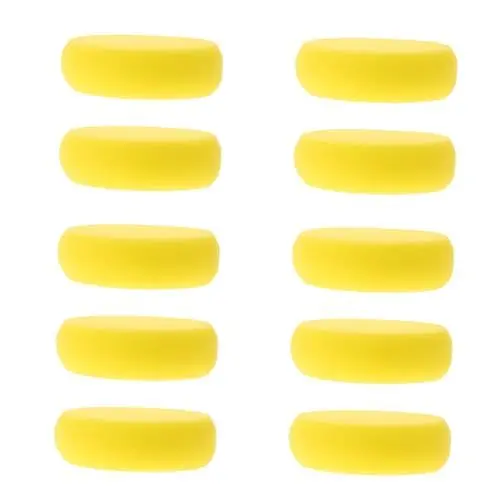 Produktbild: 10St Graffiti-Schwamm malen Kinder malen Schwamm gelber Schwamm Schwamm-Malpinsel runder Schwamm kinderpinsel malstifte Kinder Runde Künstlerschwämme Schwammmalerei Yellow HOODANCOS