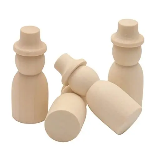 Produktbild: 10St Holzpuppe bemalen holzfiguren menschen Holzfiguren für Handwerksprojekte Plüschtier-Schlüsselanhänger Rinde Spielzeug DIY-Doodle-Handwerk kinder DIY holzspan Hölzern Operitacx