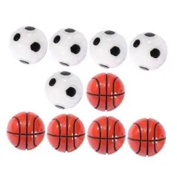 Produktbild: 10St Mikro-Landschaftsornamente winzige Basketballskulptur Basketball-Modell miniaturfiguren miniaturen Figuren draussen Kunsthandwerk aus Harz Kleiner Basketball schmücken Kind