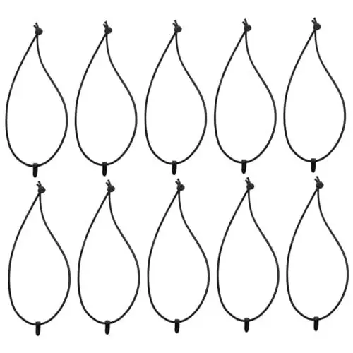 Produktbild: 10st Bungee Seil Plastikplanen Kupplungsschäkel Bungee Canopy Plane Kabel Festbinden Verstellbare Bungee-seile wasserdichte Plane Elastisches Zurrseil Seil Binden Selbsthemmend