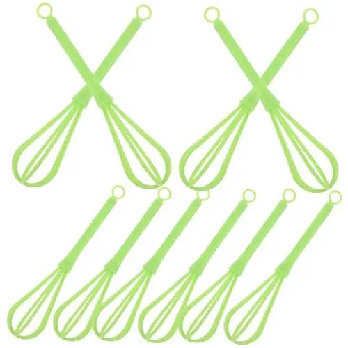 Produktbild: PLAFOPE 10st Rührgerät Kleine Schneebesen Zum Kochen Handmixer Schneebesen Für Die Küche Farbrührer Mini Schneebesen Handkurbelmischer Farbmischer-bohraufsatz Papierherstellung Plastik