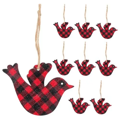 Produktbild: Ciieeo 10st Weihnachtsanhänger Aus Holz Rentier-weihnachtsschmuck Christbaumschmuck Zum Aufhängen Weihnachtsdeko Weihnachtsdekorationen Für Zu Hause Weihnachtsparty Gefallen
