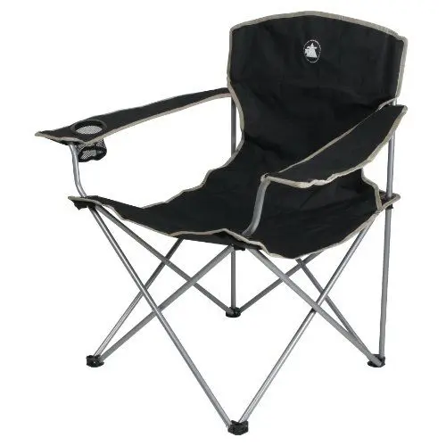 Produktbild: 10T Campingstuhl Quickfold Easy Klappstuhl + Armlehnen & Getränkehalter Angelstuhl max 120kg