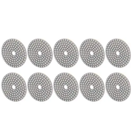 Produktbild: 10-teilige Nass/Trockendiamant-Polierpads 3000er 3-Zoll Schleifscheibenpad zum Polieren von Granitsteinbetonmarmor