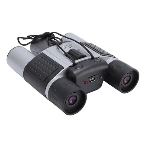 Produktbild: 10x25 Ferngläser mit Kamera, 10 -facher Vergrößerung Digitales Fernglas für Erwachsene, Eingebaut in 32 GB Speicherkarte Video -Foto -Recodier für Vogelbeobachtung Jagd