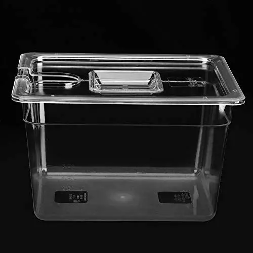 Produktbild: Zusammenklappbarer Sous-Vide-Behälter mit Deckel mit Klappdeckel, 11 L Fassungsvermögen 265 X 325 X 200 Mm Lebensmittelechtes