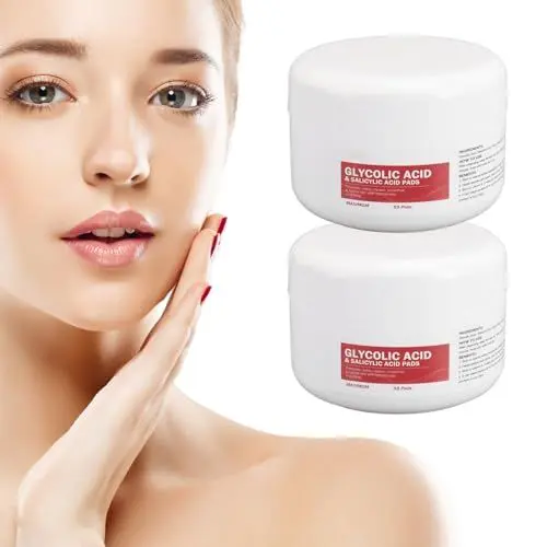 Produktbild: 110 Blatt Salicyl Glykolsäure Pads, Salicylsäure Peeling Pads, Verkleinern Poren Straffen Spenden Feuchtigkeit Peeling mit Hamamelis Erfrischend und Klärend