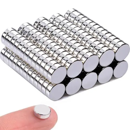 Produktbild: 110 Stück Kleine Magnete Stark, Neodym Magnet Extra Stark Rund, 6x2mm Magnete für Magnettafel, Mini Magnete, Whiteboard, Handwerk, Kühlschrankmagnete, Magneten Starker Halt