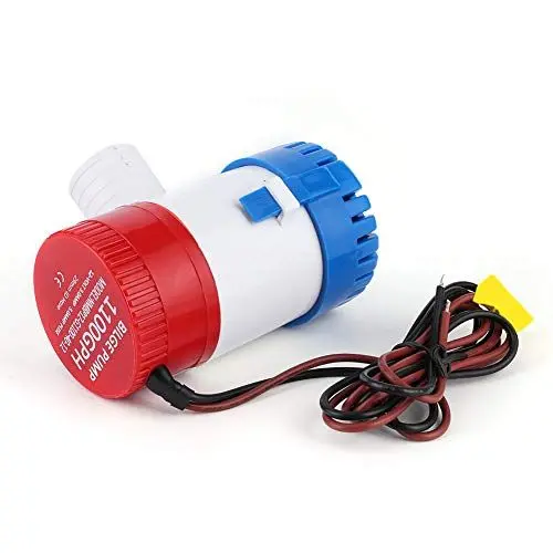 Produktbild: 1100GPH 12V Tauchboot, 1100GPH 12V Tauchbilgenpumpe Nichtautomatische Wasserpumpe für Marineboote