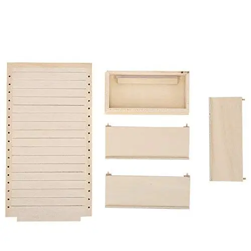 Produktbild: 1/12 Puppenhaus-Zubehör, Puppenhaus-Miniatur-Supermarktregale Mini-Modell-Set-Zubehör Aus Holz (Supermarktregal)(Gelb)