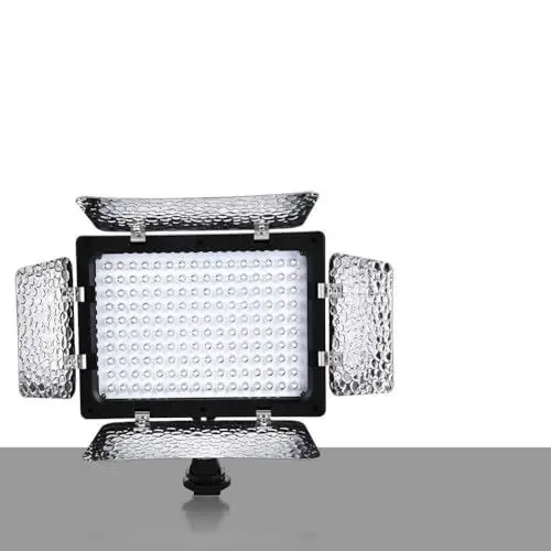 Produktbild: JTLB 1150LX 6000K LED-Videofotografie-Lichtlampenpanel mit 160 Perlen für DSLR-Kamera-DV-Camcorder, Effizientes Reflektordesign und Batteriebetrieben