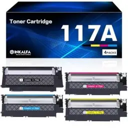 Produktbild: 117A Color Laser MFP 178nw Toner Set Kompatibel für HP Color Laser MFP 179fwg 150nw 179fnw 150a 178nw 178 179 150 W2070A W2071A W2072A W2073A Tonerkartusche Schwarz Cyan Gelb Magenta 4er-Pack