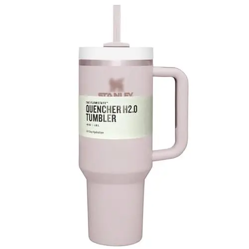 Produktbild: 1200ml Doppelwandiger Edelstahl Vakuum Isolierbecher 40oz Tragbare Autobecher Becher Tumbler mit Griff und Strohhalm Kaffeebecher To Go Autobecher Reisebecher Thermobecher mit Deckel