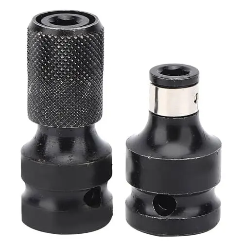 Produktbild: 1/2 1/4 Zoll Stecknussadapter, 45# Stahlmaterial, Gemeinsamer Umwandlungskopf, Spannfutteradapter, Schraubenschlüsseladapter, für Jeden Pneumatischen oder Elektrischen