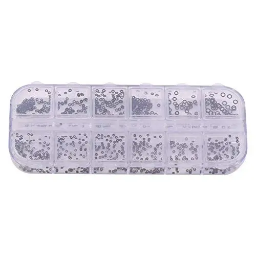 Produktbild: 12 Größen Gummi O Ring Sortiment Kits, 1,4-2,8 Mm Ringe Uhren Dichtungen Winzige Krone-O-Ring Box Set für Dichtung