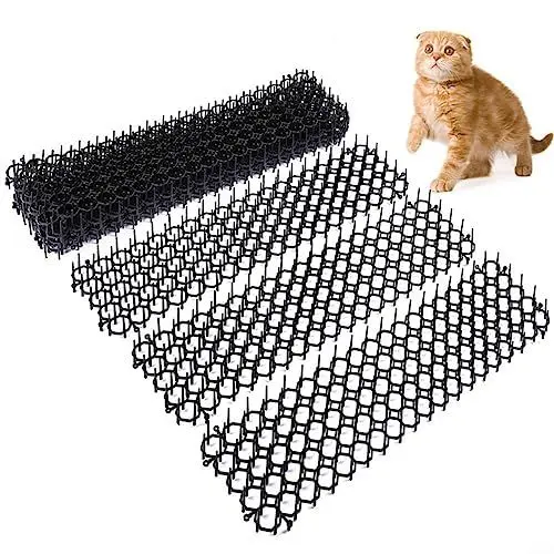 Produktbild: 12 PCS Katzenabwehr Matte, Dornengitter Gegen Katzen, Katzenabwehr Garten, Katzenabwehrgürtel, Mardergitter, Katzenschreck Geeignet Für Fenster Balkone Sofas Rasenflächen