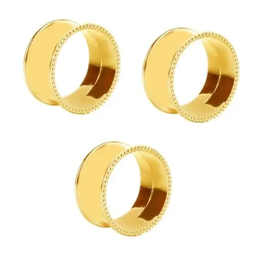 Produktbild: IMIKEYA 3er-Set Serviettenringe Aus Edelstahl Elegante Und Moderne Serviettenringe Für Den Tisch Für Hochzeiten Weihnachten Und Den Täglichen Gebrauch 4 Stück X 3