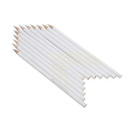 Produktbild: 12 STÜCKE Wasserlöslicher Bleistift Weißer Nähmarkierstift Schneider Praktisches Werkzeug Boho Maxikleid Nähmuster 14-24 Nicht Markierender Bleistift für Musterwerkzeuge