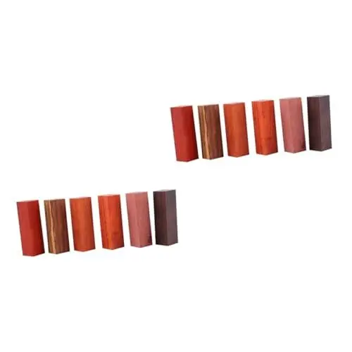 Produktbild: 12 Stk Stift Holz Rohlinge aus exotischem Holz Stiftrohlinge aus Holz bastelholz holzarbeiten Stifte Füller Stiftrohling aus stabilisiertem Holz DIY Holzstift leer