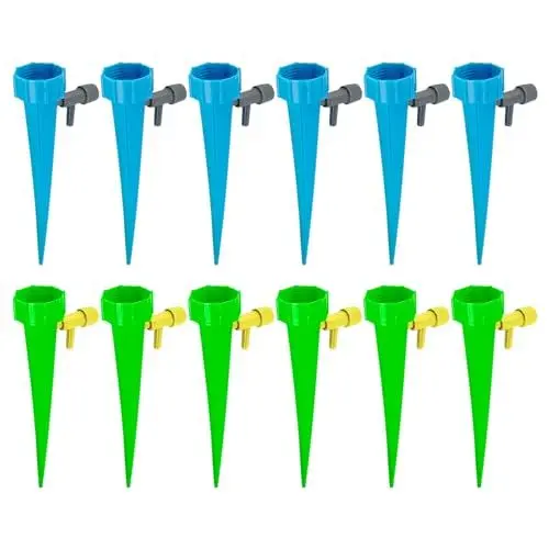 Produktbild: 12 Stück Automatische Bewässerung Set,Einstellbar Bewässerungssystem für Garten Balkon,Tropfbewässerung Zimmerpflanzen Garten für Topfpflanzen Gartenpflanzen und Urlaub