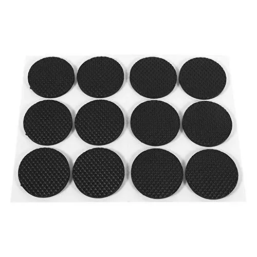 Produktbild: XIASABA selbstklebendes 12-teiliges Set, 15,0 x 12,0 x 1,0, 12 Stück Selbstklebende Bodenschoner, Möbel, Sofa, Tisch, Stuhl, Gummifüße, Polster, rund, selbstklebend, einfach zu
