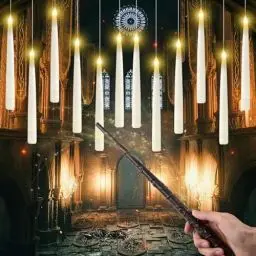 Produktbild: 12 Stück Schwebende Kerzen, LED-Zauberstab-Stiftkerze zum Aufhängen mit Zauberstab und Fernbedienung, Led Stabkerzen Weiß,Led Kerzen Flackernde Flamme für Festival-Party Halloween Deko Weihnachten