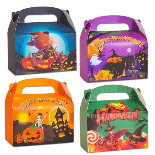 Produktbild: 12 Stücke Halloween-Schachteln aus Karton Halloween-SüßIgkeitenschachtel KüRbis-SüßIgkeitenbox Box Dient zur Aufbewahrung Von Snacks,Halloween-Geschenken und SüßIgkeiten
