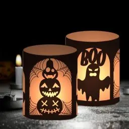 Produktbild: 12 Windlicht Tischdeko (Halloween)