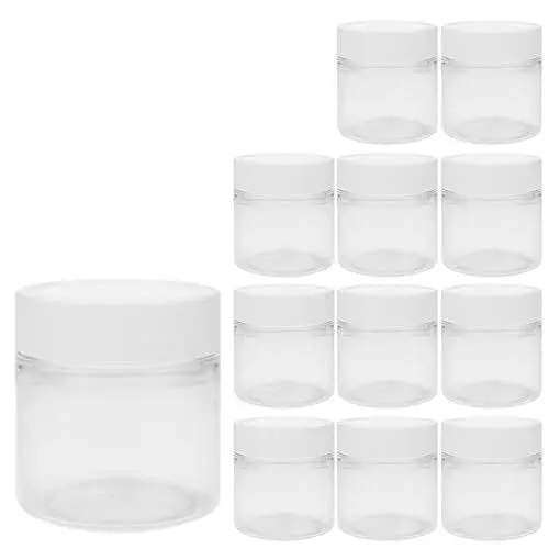 Produktbild: 12 kleine Tiegel Cremetiegel 35ml Plastikdosen mit Schraubdeckel Lebensmittelecht BPA-frei made in germany,