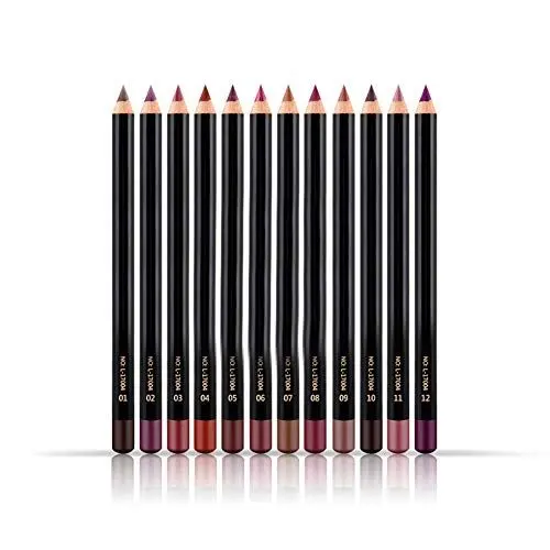 Produktbild: 12 Stück/Set Wasserdichter, Langlebiger Lip Liner Pencil Lipliner Pen Make-up-Kosmetik für Lippenkonturierung und -futter