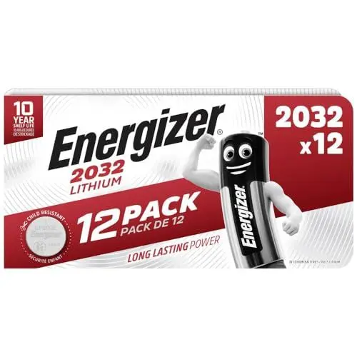 Produktbild: 12 x Energizer CR2032 Coin Lithium 3V Battery Batteries for Watches Torches Keys