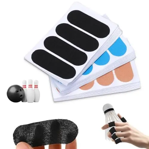 Produktbild: 120 Stück Bowling-Fingerband Elastisches Bowling-Daumenband Flex Bowling Finger Band Schützendes Leistungs Band Bowler-Daumenband Vorgeschnittenes Bowlingband für Bowling, Basketball, Volleyball