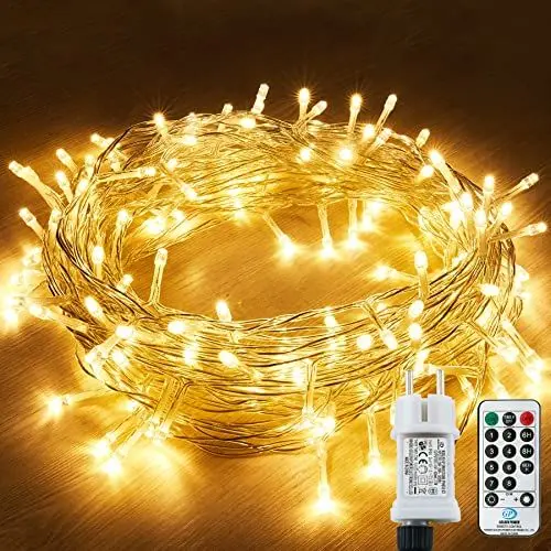 Produktbild: 120Led Lichterkette Strombetrieben mit Stecker Wasserdicht Außen und Innen für Balkon Garten Hochzeit Weihnachten Party dekorieren